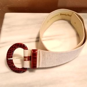 Vintage Genuine Leather Sandy Duftler Belt